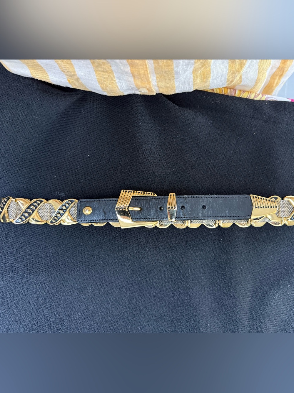 Jivago Mixed Metal Leather Belt - Picture 6 of 7